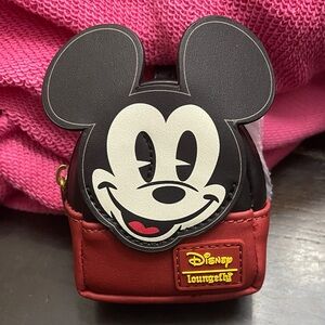 Disney Parks Loungefly Mickey Mouse mini backpack bag charm keychain